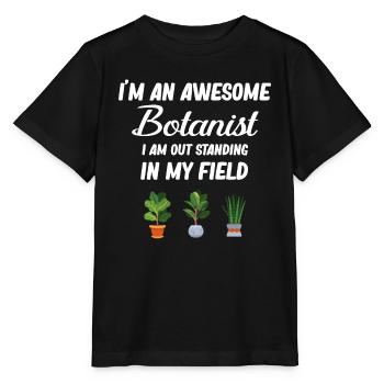 Ich Bin Ein Großartiger Botaniker. Ich Bin Auf - Stanley/Stella Kinder T-Shirt MINI CREATOR  - Schwarz - Vorne - Mikhail (115cm)