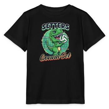 Funny Volleyball Setters Gonna Set - Stanley/Stella MINI CREATOR Kids’ T-Shirt - black - Front - Mikhail (115cm)