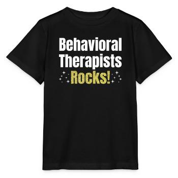 Behavioral therapists rock! - Stanley/Stella MINI CREATOR Kids’ T-Shirt - black - Front - Mikhail (115cm)