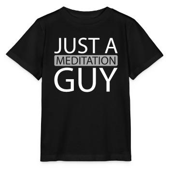 Méditation Méditer Juste Un Homme de Méditation - T-shirt bio MINI CREATOR Stanley/Stella Enfant - noir - Devant - Mikhail (115cm)