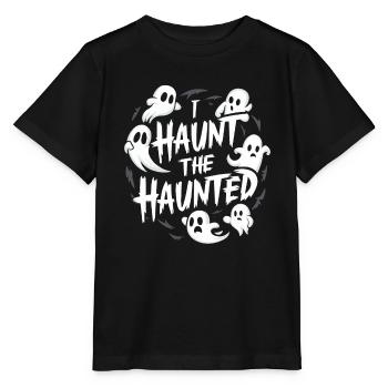 Appât fantôme Halloween Parapsychologie Paranormal - T-shirt bio MINI CREATOR Stanley/Stella Enfant - noir - Devant - Mikhail (115cm)
