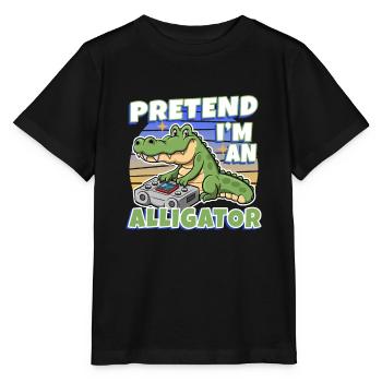 Pretend I'm An Alligator - Stanley/Stella MINI CREATOR Kids’ T-Shirt - black - Front - Mikhail (115cm)