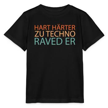 Techno Raver - T-shirt bio MINI CREATOR Stanley/Stella Enfant - noir - Devant - Mikhail (115cm)