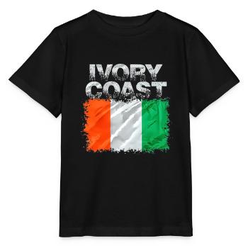 Côte d’Ivoire - T-shirt bio MINI CREATOR Stanley/Stella Enfant - noir - Devant - Mikhail (115cm)