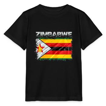 Zimbabwe - Stanley/Stella MINI CREATOR Kids’ T-Shirt - black - Front - Mikhail (115cm)