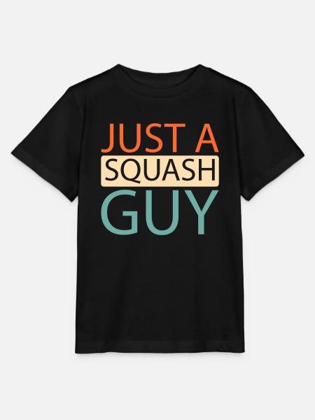 Squash Just A Squash Guy - Stanley/Stella Kinder T-Shirt MINI CREATOR - Schwarz