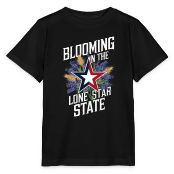 Texas Wildflowers Season Fields Flowers Texas - Stanley/Stella MINI CREATOR Kids’ T-Shirt - black - Front - Mikhail (115cm)