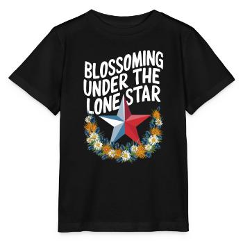 Texas Wildflowers Season Fields Flowers Texas - Stanley/Stella MINI CREATOR Kids’ T-Shirt - black - Front - Mikhail (115cm)