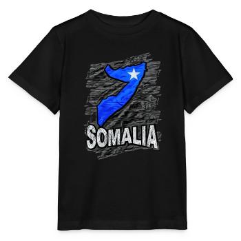 Somalia - Stanley/Stella Kinder T-Shirt MINI CREATOR  - Schwarz - Vorne - Mikhail (115cm)