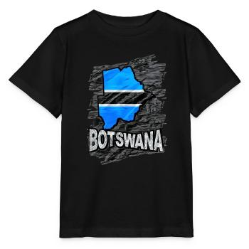 Botswana - Stanley/Stella Kinder T-Shirt MINI CREATOR  - Schwarz - Vorne - Mikhail (115cm)