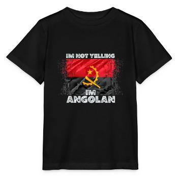 Angola - T-shirt bio MINI CREATOR Stanley/Stella Enfant - noir - Devant - Mikhail (115cm)