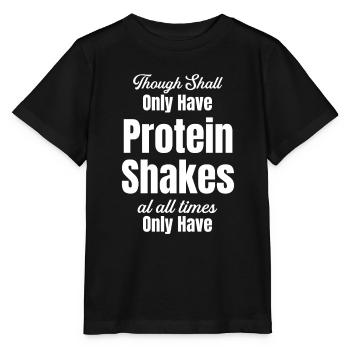 Vous ne devriez manger que des shakes protéinés - - T-shirt bio MINI CREATOR Stanley/Stella Enfant - noir - Devant - Mikhail (115cm)