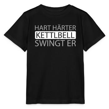 Kettlebell - Stanley/Stella Kinder T-Shirt MINI CREATOR  - Schwarz - Vorne - Mikhail (115cm)