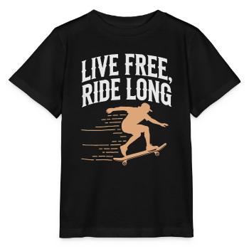 Skater Life: Downhill Longboarding Und Street - Stanley/Stella Kinder T-Shirt MINI CREATOR  - Schwarz - Vorne - Mikhail (115cm)