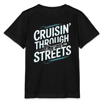 Skater Life: Downhill Longboarding Und Street - Stanley/Stella Kinder T-Shirt MINI CREATOR  - Schwarz - Vorne - Mikhail (115cm)