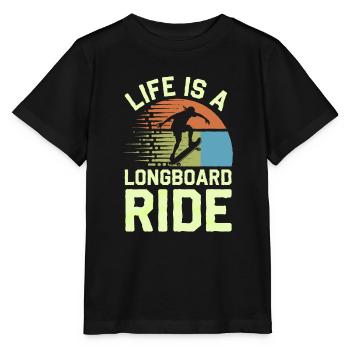 Skater Life: Downhill Longboarding Und Street - Stanley/Stella Kinder T-Shirt MINI CREATOR  - Schwarz - Vorne - Mikhail (115cm)