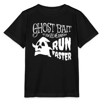 Appât fantôme courir plus vite fantômes Halloween - T-shirt bio MINI CREATOR Stanley/Stella Enfant - noir - Devant - Mikhail (115cm)