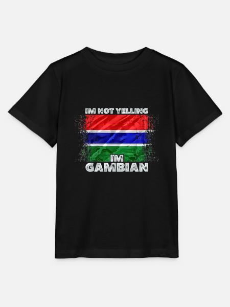Gambia - Stanley/Stella Kinder T-Shirt MINI CREATOR - Schwarz