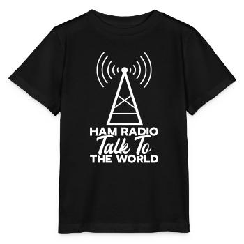 Ham Radio Amateurfunk Amateurfunker Radio - Stanley/Stella Kinder T-Shirt MINI CREATOR  - Schwarz - Vorne - Mikhail (115cm)