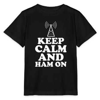 Ham Radio Amateurfunk Amateurfunker Radio - Stanley/Stella Kinder T-Shirt MINI CREATOR  - Schwarz - Vorne - Mikhail (115cm)