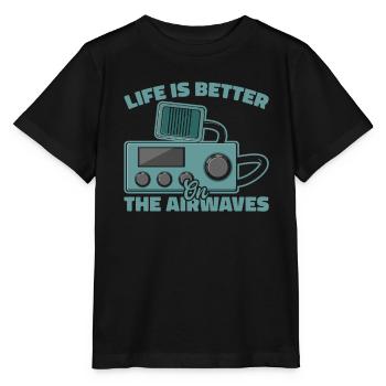 Ham Radio Amateurfunk Amateurfunker Radio - Stanley/Stella Kinder T-Shirt MINI CREATOR  - Schwarz - Vorne - Mikhail (115cm)