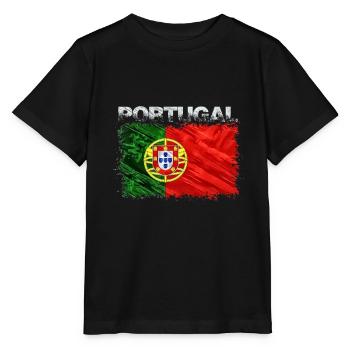 Portugal - Stanley/Stella MINI CREATOR Kids’ T-Shirt - black - Front - Mikhail (115cm)