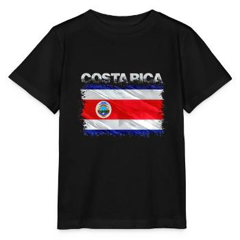 Costa Rica - Stanley/Stella Kinder T-Shirt MINI CREATOR  - Schwarz - Vorne - Mikhail (115cm)