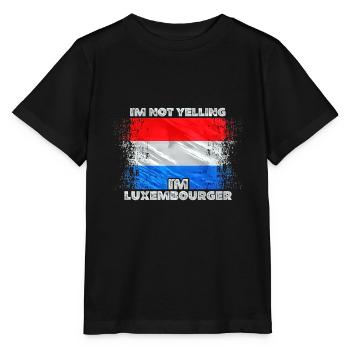 Luxemburg - Stanley/Stella Kinder T-Shirt MINI CREATOR  - Schwarz - Vorne - Mikhail (115cm)