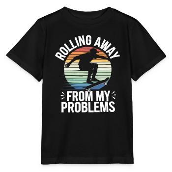 Skater Life: Downhill Longboarding Und Street - Stanley/Stella Kinder T-Shirt MINI CREATOR  - Schwarz - Vorne - Mikhail (115cm)