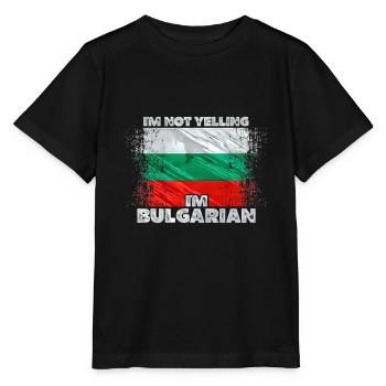 Bulgaria - Stanley/Stella MINI CREATOR Kids’ T-Shirt - black - Front - Mikhail (115cm)