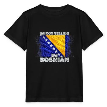 Bosnien Herzegowina - Stanley/Stella Kinder T-Shirt MINI CREATOR  - Schwarz - Vorne - Mikhail (115cm)