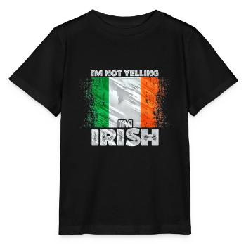 Irland - Stanley/Stella Kinder T-Shirt MINI CREATOR  - Schwarz - Vorne - Mikhail (115cm)