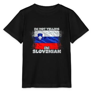 Slowenien - Stanley/Stella Kinder T-Shirt MINI CREATOR  - Schwarz - Vorne - Mikhail (115cm)