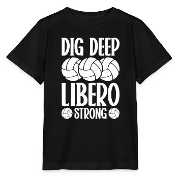 Volley-ball Libero - T-shirt bio MINI CREATOR Stanley/Stella Enfant - noir - Devant - Mikhail (115cm)