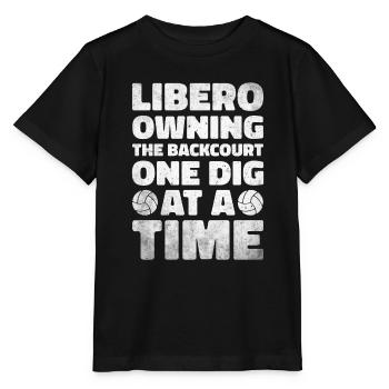 Volley-ball Libero - T-shirt bio MINI CREATOR Stanley/Stella Enfant - noir - Devant - Mikhail (115cm)