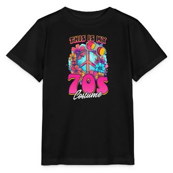 Das ist mein 70er Jahre Kostüm - Stanley/Stella Kinder T-Shirt MINI CREATOR  - Schwarz - Vorne - Mikhail (115cm)