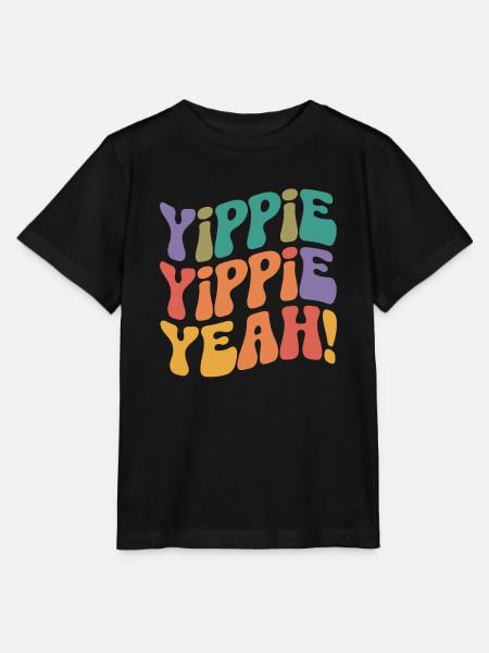 Yippie Yippie Yeah - Stanley/Stella Kinder T-Shirt MINI CREATOR  - Schwarz