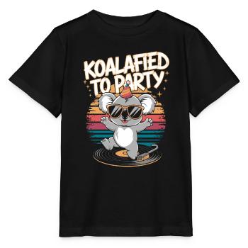 Koalafied pour faire la fête style rétro drôle - T-shirt bio MINI CREATOR Stanley/Stella Enfant - noir - Devant - Mikhail (115cm)