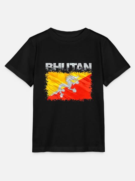 Bhutan - Stanley/Stella Kinder T-Shirt MINI CREATOR  - Schwarz