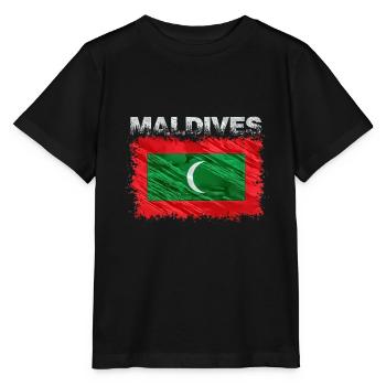 Malediven - Stanley/Stella Kinder T-Shirt MINI CREATOR  - Schwarz - Vorne - Mikhail (115cm)