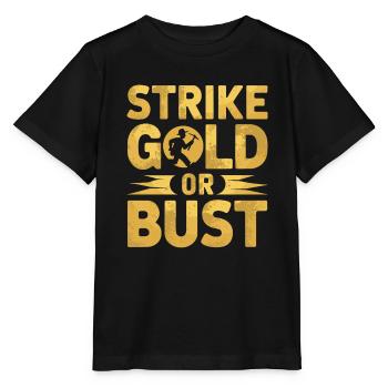 Gold Rush Adventure Gold Prospector Treasure Hunt - Stanley/Stella MINI CREATOR Kids’ T-Shirt - black - Front - Mikhail (115cm)