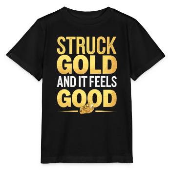Gold Rush Adventure Gold Prospector Treasure Hunt - Stanley/Stella MINI CREATOR Kids’ T-Shirt - black - Front - Mikhail (115cm)