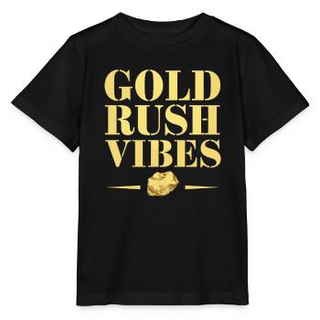 Gold Rush Adventure Gold Prospector Treasure Hunt - Stanley/Stella MINI CREATOR Kids’ T-Shirt - black - Front - Mikhail (115cm)