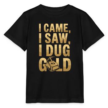 Gold Rush Adventure Gold Prospector Treasure Hunt - Stanley/Stella MINI CREATOR Kids’ T-Shirt - black - Front - Mikhail (115cm)
