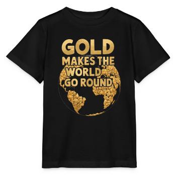 Gold Rush Adventure Gold Prospector Treasure Hunt - Stanley/Stella MINI CREATOR Kids’ T-Shirt - black - Front - Mikhail (115cm)