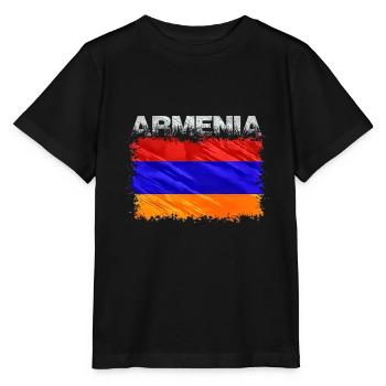 Armenia - Stanley/Stella MINI CREATOR Kids’ T-Shirt - black - Front - Mikhail (115cm)