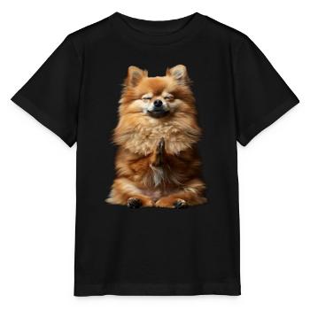 Dwarf spitz - Stanley/Stella MINI CREATOR Kids’ T-Shirt - black - Front - Mikhail (115cm)