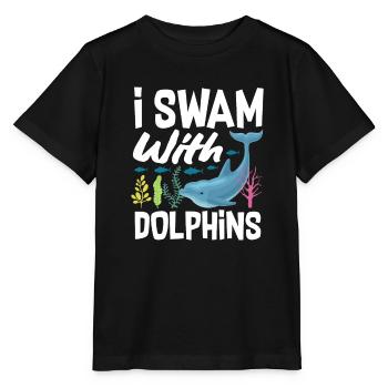 Ich Schwamm Mit Delfinen - Stanley/Stella Kinder T-Shirt MINI CREATOR  - Schwarz - Vorne - Mikhail (115cm)