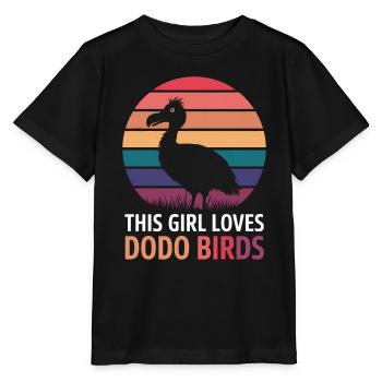 Dodo Dire Dodo Oiseau Fille Drôle Dodo Cadeau - T-shirt bio MINI CREATOR Stanley/Stella Enfant - noir - Devant - Mikhail (115cm)
