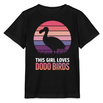 Dodo Dire Dodo Oiseau Fille Drôle Dodo Cadeau - T-shirt bio MINI CREATOR Stanley/Stella Enfant - noir - Devant - Mikhail (115cm)